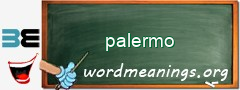 WordMeaning blackboard for palermo